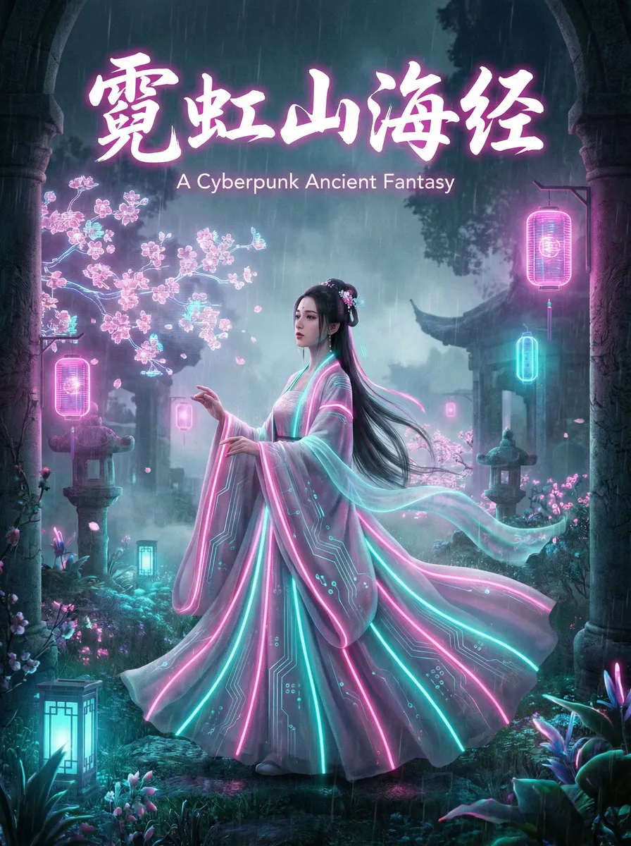 双人床上打扑克教程 古风奇缘短剧 - 霓虹山海经海报